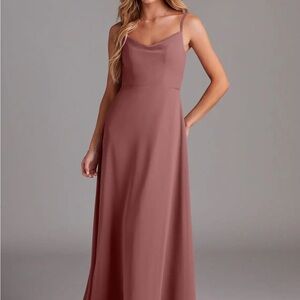 Azazie Daenerys dusty rose